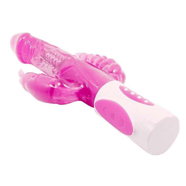 Vibratore 3-in-1 con Vibrazioni e Rotazioni, Stimolazione Completa rosa